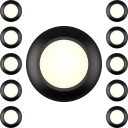 Low Profile Disk Light - 4 Inch - 3000K -Black- 10Packs